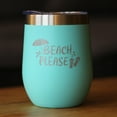 thumbnail image 2 of Bevvee Insulated Wine Tumbler 12 oz Beach Please Beach Lover Gifts Tumblers, 2 of 4