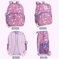 thumbnail image 5 of 6 in 1 Females Backpack with Matching Lunch Bag, Pencil Case, Keychain & Accessories in Unicorns & Butterflies, 5 of 5