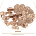 thumbnail image 4 of 30pcs Gold Metal Round Flat Buttons - Sewing Supplies, 4 of 5