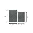 thumbnail image 5 of Mainstays Soft Touch Cream Polyester Tufted 2-Piece Bath Rug Set, 20" x 30" & 17" x 24", 5 of 7