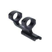 Monstrum Tactical Slim Profile Series Cantilever Offset Dual Ring Picatinny Scope Mount | 1 inch Diameter (Black)