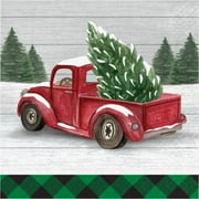 Farmhouse Christmas Paper Lunch Napkins 16 Per Pack