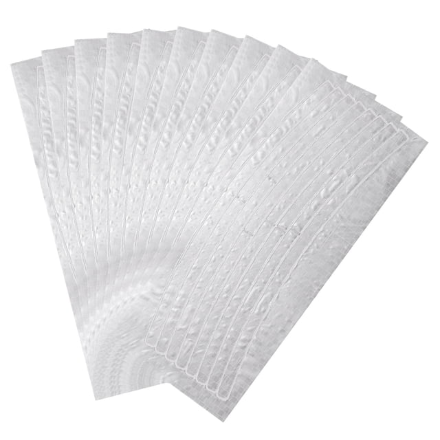 Uxcell 80pcs Tiras Reflectantes para Ruedas 0.4"x8.3" Calcomanías de Seguridad Reflectante Nocturna Adhesivas para Bicicletas para Vehículos Remolques Camiones Bicicletas Autos Señales, Plata