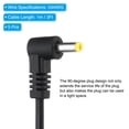 thumbnail image 3 of Uxcell USB 2.0 A Type Male to DC 4.0x1.7mm 90 Degree Angle Barrel Jack Power Cable, 5pcs Wire Adapter Connector Black, 3 of 5