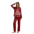 thumbnail image 2 of Onlypjs Matching Family Christmas Pajamas Set for Men, Women and Couples – Holiday Plaid Tree Print Sleepwear, 2 of 6