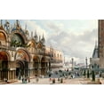 thumbnail image 2 of Grubacs, Carlo 32x21 White Modern Wood Framed Museum Art Print Titled - St. Marks and The Doges Palace, Venice, 2 of 4
