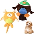 thumbnail image 3 of Dog Squeaky Toy Cartoon: Plush Puppy Teething Toy Pet Interactive Toy for Biting, 3 of 10