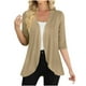 thumbnail image 3 of Blazer para mujer,Cárdigan de manga 3/4 para mujer, suéter informal abierto, mezcla de poliéster suave, para usar en casa, sopatenor, 3 of 9
