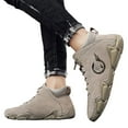 thumbnail image 3 of Sngxgn Men's Sport Gym Running Shoes Walking Shoes Casual Lace up Lightweight(Beige,45), 3 of 8