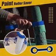 thumbnail image 4 of Cepillo de pintura Protector de pintura Herramienta de manga de limpieza Cepillo de pintura Rodillo Eliminación de pintura Raspado Rodillo de pintura fácil de limpiar 2 piezas TUNC Sencillez, 4 of 5