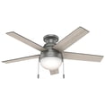thumbnail image 1 of Ventilador de Techo Hunter Anslee Plateado con Luz 46 Pulgadas, 1 of 11