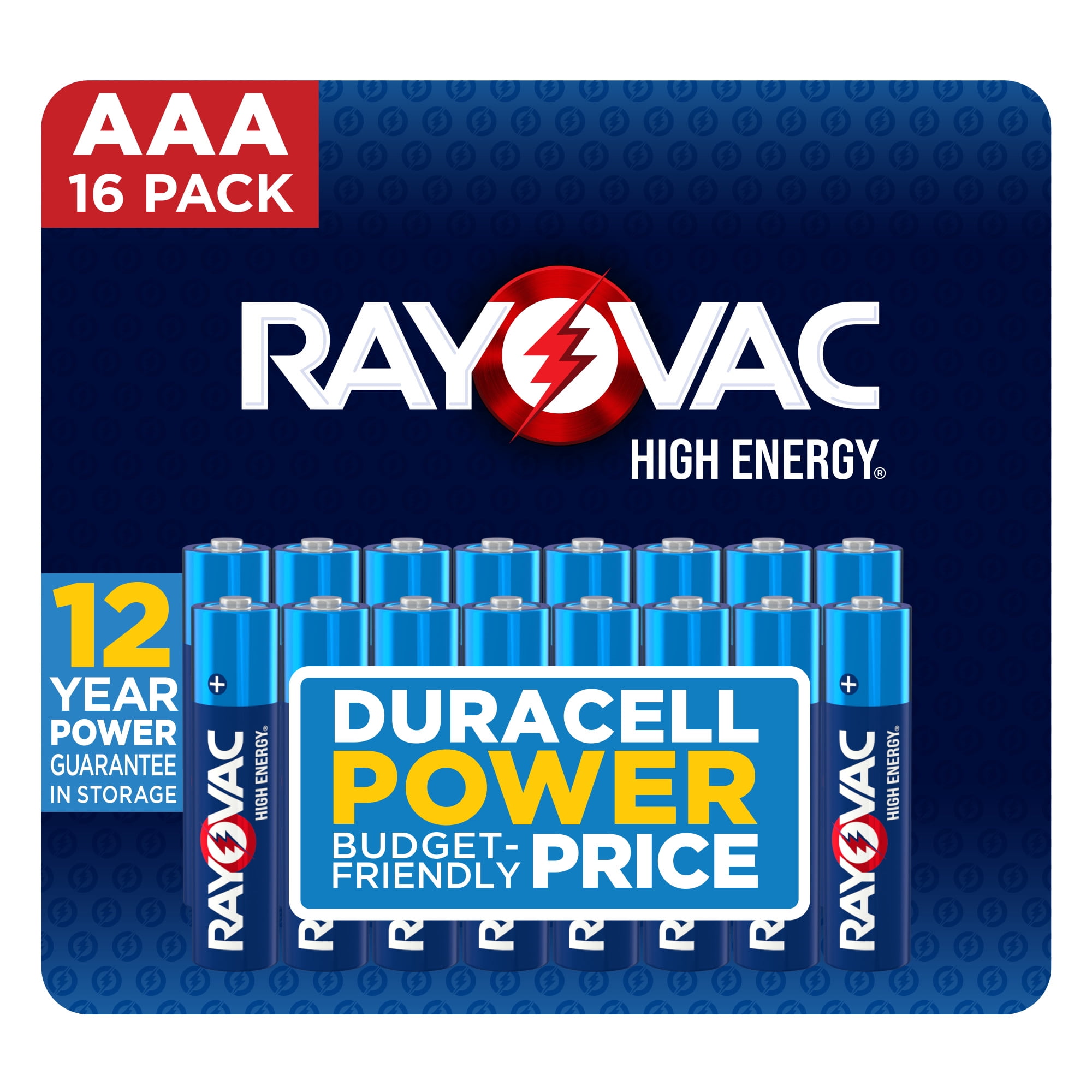 (2 pack) Rayovac High Energy AAA Batteries (16 Pack), Triple A Batteries