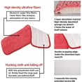 thumbnail image 3 of CLEANHOME Microfiber Reveal Mop Pads Washable 6X Replacement Heads (Fit CLEANHOME Spray Mop : FP-20),16.5" Wet and Dry for Floor Cleaning Pad,Red, 6 PCS, 3 of 7