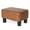 Light Brown, variant on Small Modern PU Leather Rectangular Ottoman Footrest Stool, Compact Upholstered Foot Stool for Office, Bedroom & Living Room Home Furniture