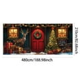 thumbnail image 2 of Christmas Garage Door Banner 7x16 ft, Vintage Believe Train Garage Door Cover with Polar Express Santa, Large Outdoor Wall Decor for Xmas Eve Holiday Backdrop, 2 of 5