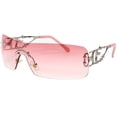thumbnail image 1 of Gafas de Sol SENMARIES sin Montura Y2K con Marco Metálico en Llama Rosa, 1 of 6