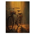 thumbnail image 3 of Designart "Atmospheric Rides on a Bicycle III" Bicycle Print on Natural Pine Wood, 3 of 5