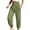 Army Green, variant on Women's High Waist Harem Pants Hippie Boho Pants Flowy Yoga Solid Color Casual Pants with Pockets Black XXL