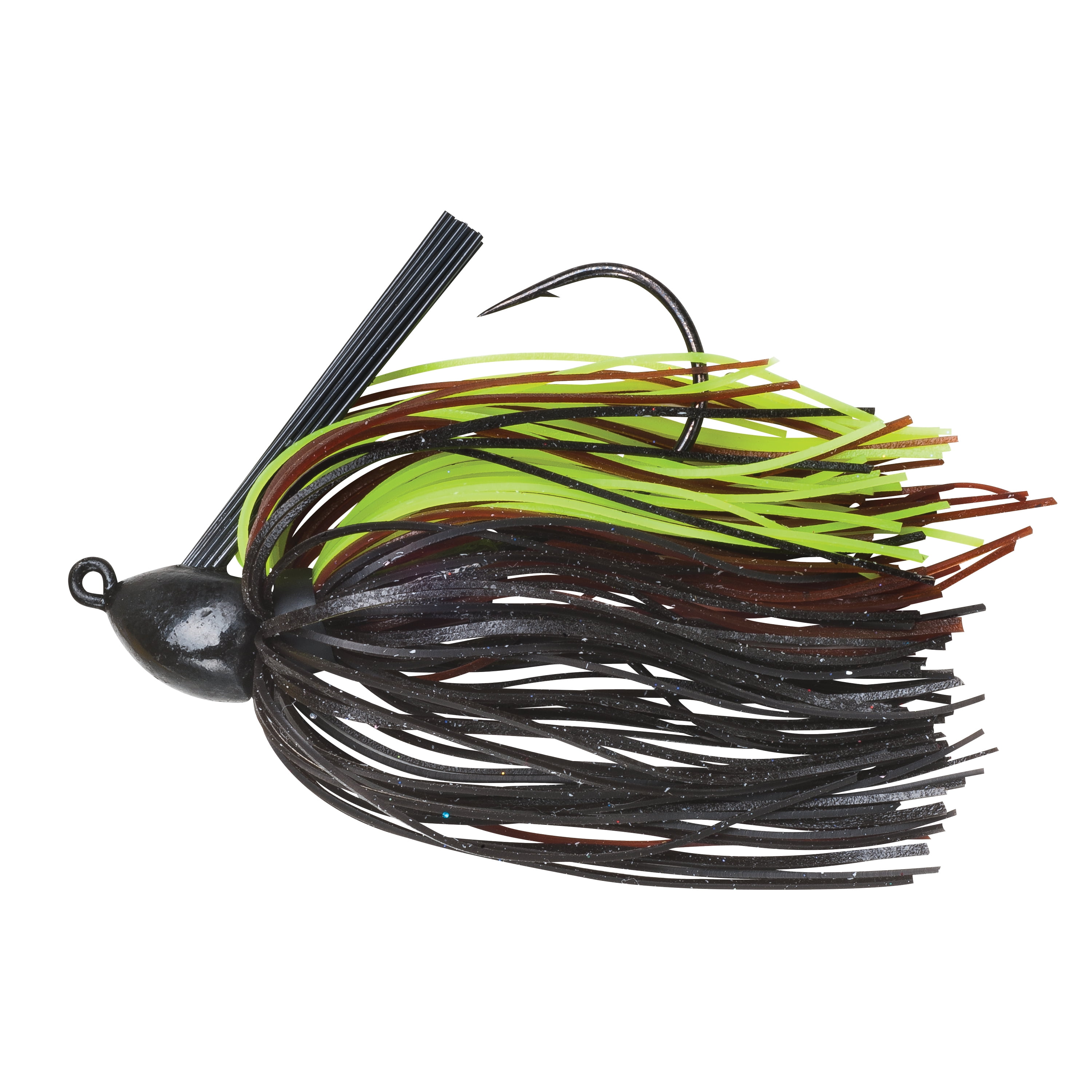 BOOYAH Baby Boo Jig Black Brown Chartreuse 5/16 oz.