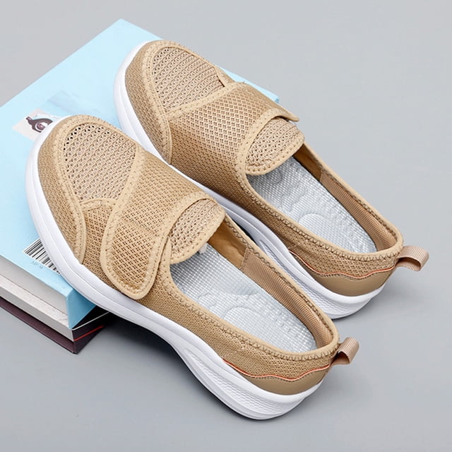 Mujer zapatos casuales de malla sin deslizamiento de la zapatilla de zapatilla de zapatilla de zapatilla
