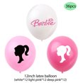thumbnail image 1 of Barbie Theme Party Decoration Happy Birthday Pink Flag Balloon Cake Insert Swirl Set, 1 of 1