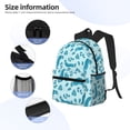 thumbnail image 5 of Lsque Winter Warmth Blue Knitted Classic Casual Backpack - Large Capacity Water-Resistant Backpack for School, Work, Travel, and Outdoor Activities, 5 of 8