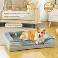 thumbnail image 4 of PAWZ Road Orthopedic Dog Bed Removable Washable Cover Non-Slip Bottom Dog Sofa Bed, S-XL, Gray, 4 of 17