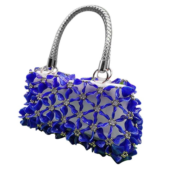 Conjuntos de bolsos Accesorios para bolsos de bricolaje con con asa plateada Rosa roja Azul Sunnimix Kits para hacer bolsas para colgar de cuentas
