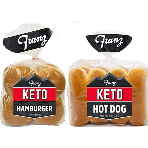 Keto Hamburger Buns AND Keto Hot Dog Buns With Keto Lifestyle Guide, 8