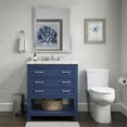 thumbnail image 3 of Design Element Affinity 31" Single Sink Bathroom Vanity in Blue, 3 of 10