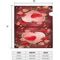 thumbnail image 4 of Beautiful Flowers Love Hearts Valentine''s Day Mailbox Covers Magnetic Post Box Cover Wraps Large Size 25.5x21 Inches for Garden Yard Decor, 4 of 6