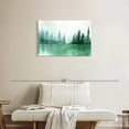 thumbnail image 2 of Elephant Stock Pine Tree Silhouette Wall Art - Horizontal Canvas Wall Art - Living Room Wall Decor - Abstract Canvas - Green And White Decor - 30" x 20", 2 of 8