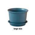 thumbnail image 2 of Moyic Maceta de escritorio para flores, cubo para dormitorio, jardín, invernadero, maceta, maceta para plantas suculentas, contenedor, suministros Jardín y Patio Azul L【diámetro 18cm】, 2 of 6
