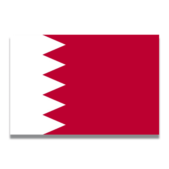 Magnet Me Up Bahrain Bahraini Flag Vinyl Automotive Magnet Decal, 4x6 Inches