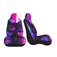 thumbnail image 5 of Zufioo Neon Toy Cat Reflections Print Car Seat Protectors, SUV, Truck, Van Seat Covers - Strap Design, High Elasticity and Dustproof, Car Interior Protectors Auto Parts-1, 5 of 9