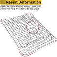 thumbnail image 4 of CHUANK 2-Pieces Small Cooling Baking Racks  Stainless Steel Grid Rack for Cooking Roasting Drying Grilling  9.75‘‘ x 7.5‘‘ x 0.75‘‘  Oven & Dishwasher Safe  Fit Small Toaster Oven, 4 of 7