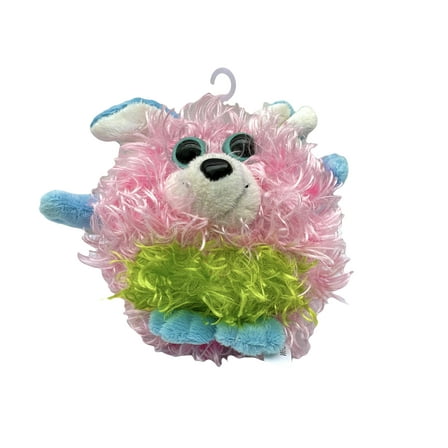 Blue Pink & Green Puppy Whoorah Friends Plush by Ganz