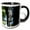 Black/White, variant on 3drose, Hawk Looking for His Next Meal, 15oz Mug