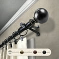 thumbnail image 4 of InStyleDesign Tegan Adjustable Curtain Rod 13/16 inch dia. Cocoa 48-84 inch Brown Finish, 4 of 5