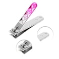 thumbnail image 3 of Unique Bargains 1 Pc Portable Gradient Large Nail Clippers Toenail Clippers Rose Red, 3 of 7