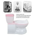 thumbnail image 4 of Baño de atrenamiento para ir al baño, asiento de inodoro para niños pequeños simulaciónón ecológica multifunción para bebés, 4 of 7