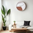 thumbnail image 3 of REGALWOVEN Wall Clock, Modern Silent Non Ticking Battery Operated Clocks for Office, Home, Bathroom, Kitchen, Bedroom, Living Room Orange 12 Inch, 3 of 6
