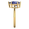 thumbnail image 3 of Solitaire Engagement Ring for Women - 2ct Simulated Tanzanite in 14K Yellow Gold Promise Ring, 3 of 7