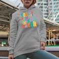 thumbnail image 2 of Coolest Pumpkin in the Patch, Autumn or Fall Themed Quote, Groovy Retro Wavy Text Merch Gift, Heather Grey Hooded Sweatshirt or Hoodie, XL, 2 of 5