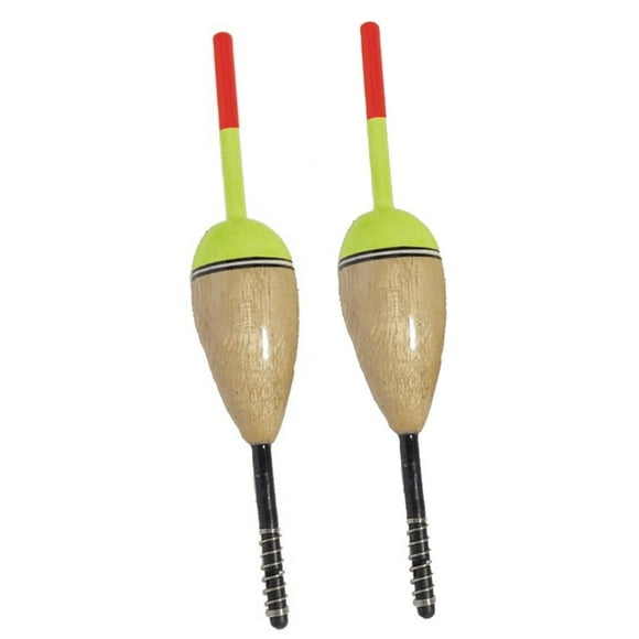 2 Pack 1 1/8" Balsa Spring Fishing Floats