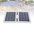 thumbnail image 1 of 10W Portable Solar Charger, Monocrystal Silicon Material 2 DC Ports Design Multifunctional Foldable Solar Panel for Hiking Fishing, 1 of 7