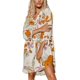 thumbnail image 1 of Vestido de blusa para mujer, cuello en V, manga larga, suelto, vestido de verano, vestidos casuales, bikini, vestido camisero, 1 of 4