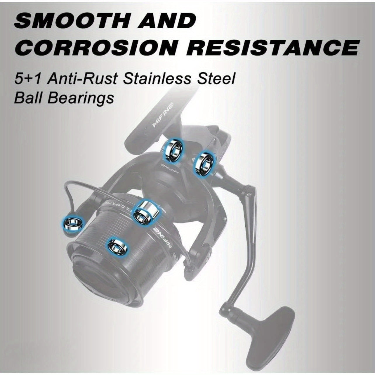 Large Deep Sea Fishing Reel 10000 Series Spinning Reel Durable Metal Construction High Line Capacity Saltwater Fishing Reel For Big Game Ocean Fishing