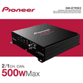 thumbnail image 4 of Pioneer GM-E190X2 2-Channel Bridgeable Amplifier, 500W Max Power, Class AB, Variable LPF & HPF, Easy Installation, 4 of 4