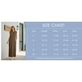 thumbnail image 3 of JWD Women Summer Round Neck Casual Loose Split Wrinkle-Free Long Maxi Vacation Dress with Pockets Army Green M, 3 of 10
